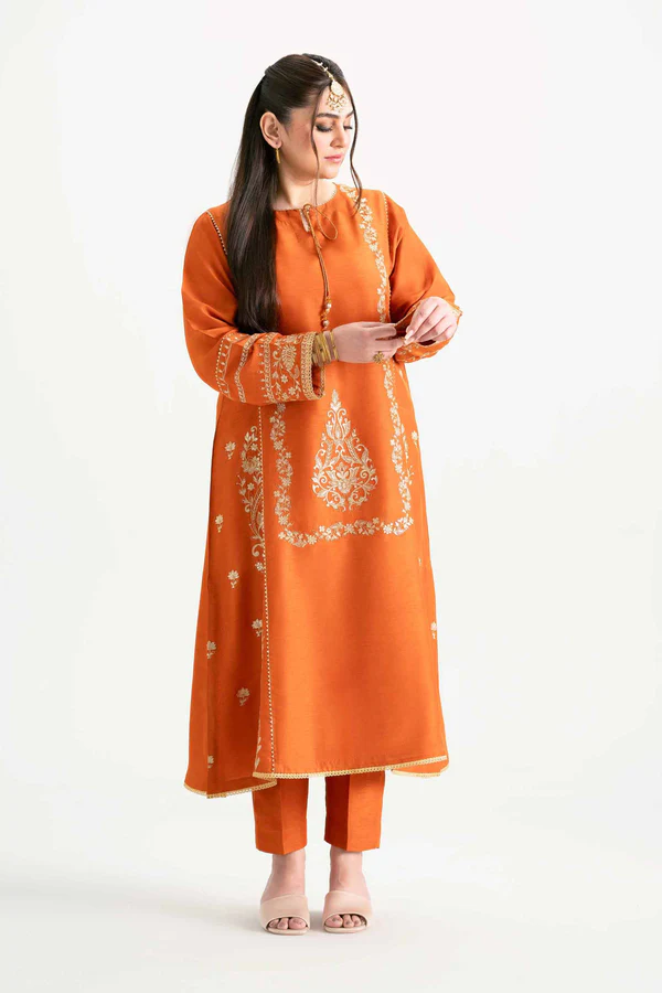 Heritage Bloom Embroidered Suit Set