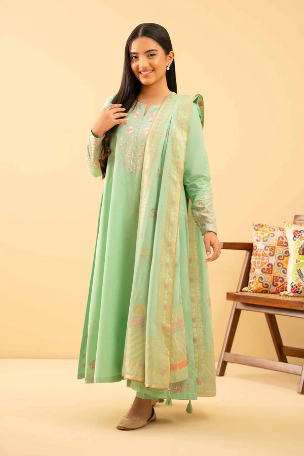 Enchanted Garden Embroidered Suit Set